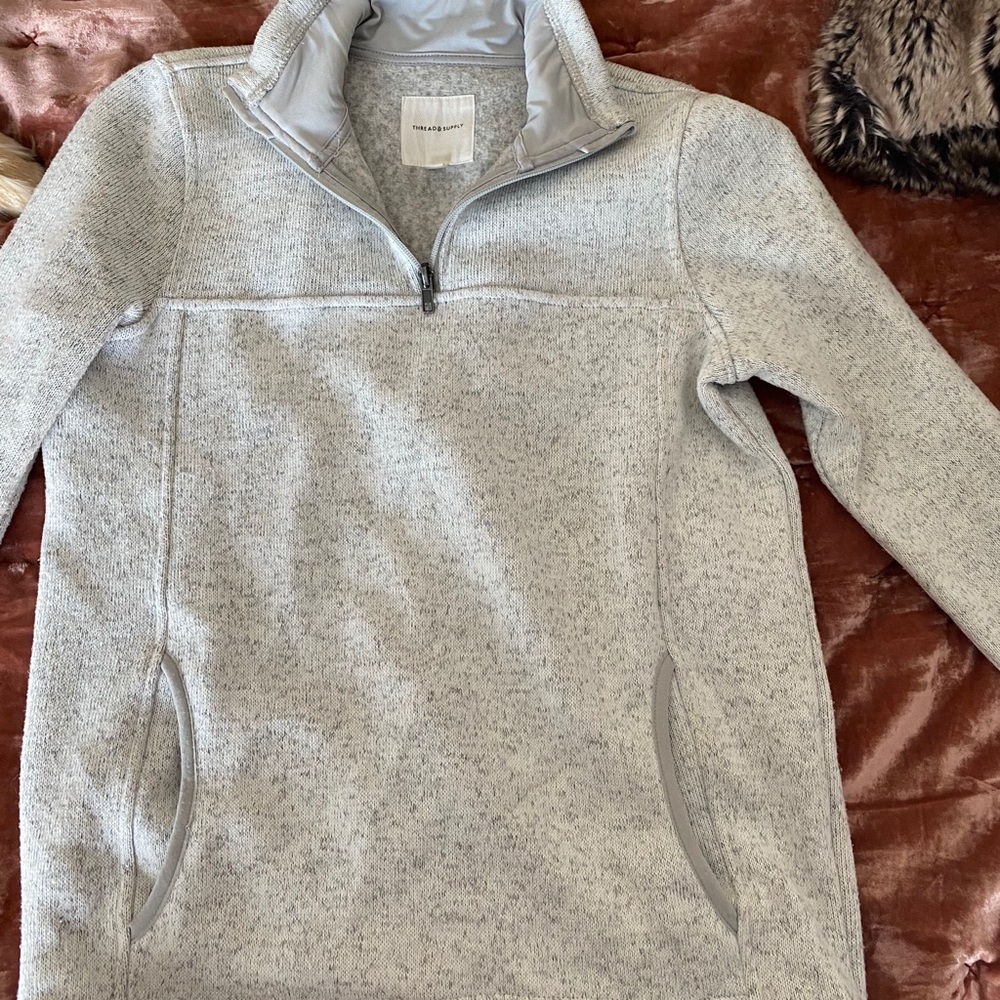 Thread and Supply Quarter zip pullover